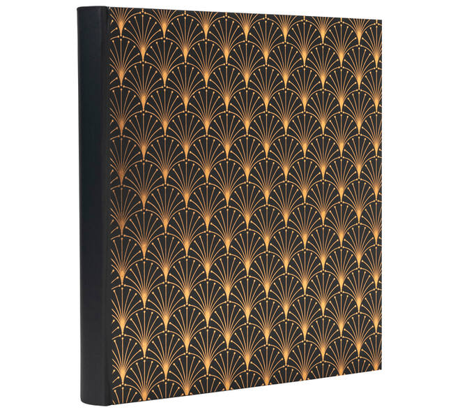 Fotoalbum Exacompta 29x32cm 60 zwarte pagina's Néo Déco zwart