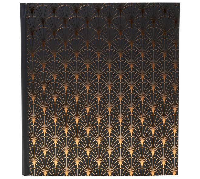 Fotoalbum Exacompta 29x32cm 60 zwarte pagina's Néo Déco zwart