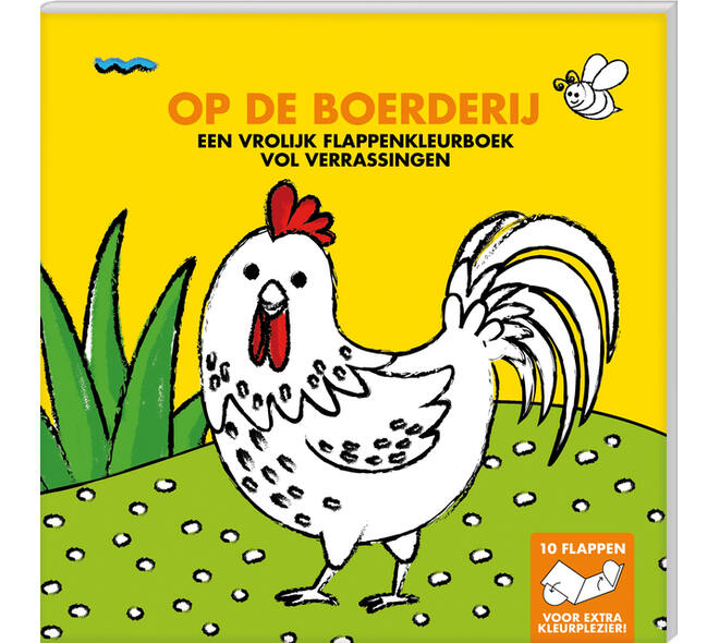 Kleurboek met flappen Interstat Op de boerderij