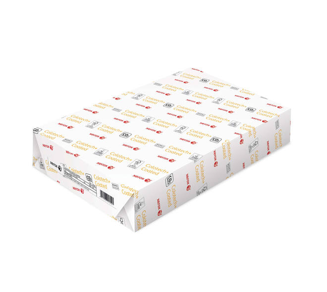 Laserpapier Xerox Colotech+ glossy coated A4 130gr wit 500 vel
