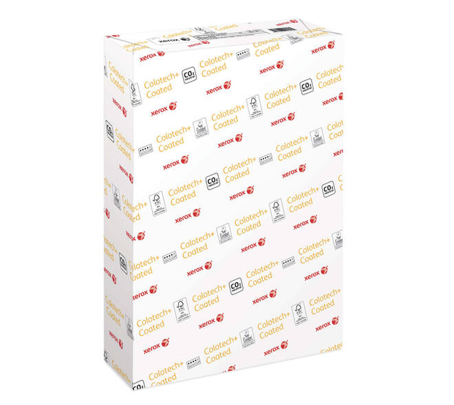 Laserpapier Xerox Colotech+ silk coated A4 130gr wit 500 vel