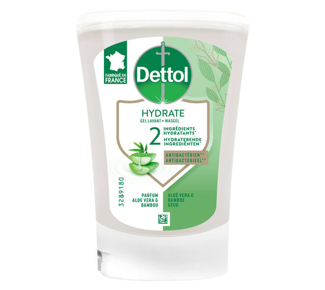 Handzeep Dettol Hydrating Aloe Vera antibacterieël 250ml refill No Touch