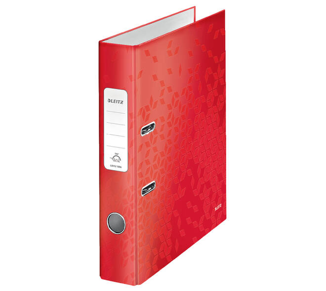 Ordner Leitz WOW 180 gelamineerd 50mm A4 rood