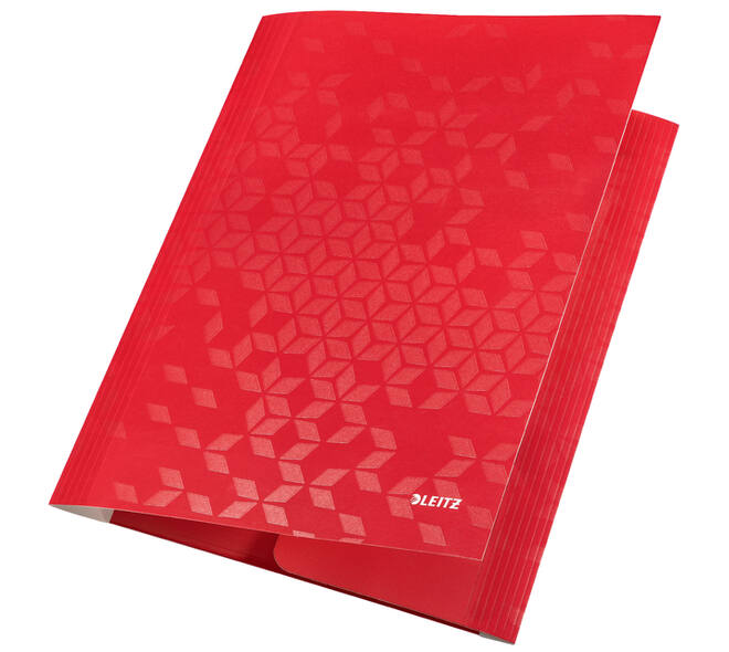 Elastomap Leitz WOW A4 3 kleppen rood