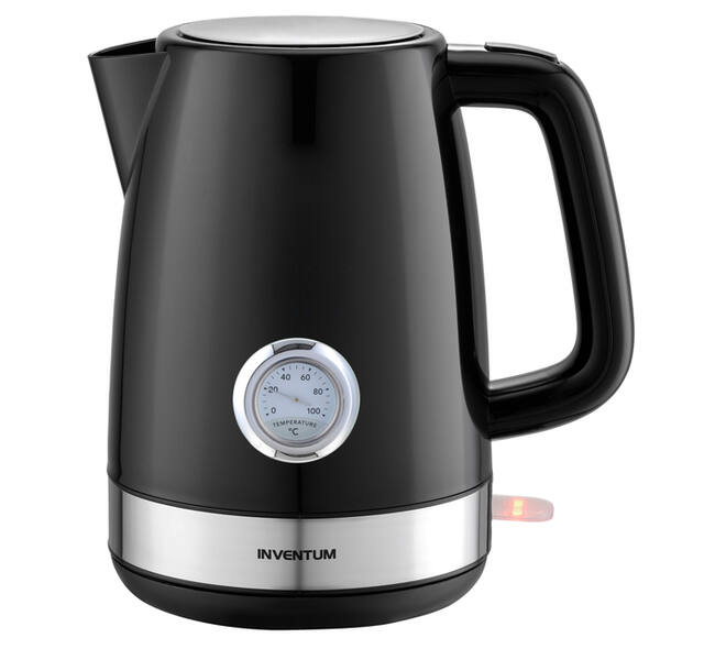 Waterkoker Inventum 1.7 liter zwart met rvs