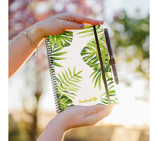 Notitieboek Bambook Original Tropical A5 lijn 40 pagina's uitwisbaar