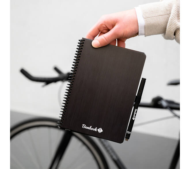 Notitieboek Bambook Original zwart A5 lijn 40 pagina's uitwisbaar