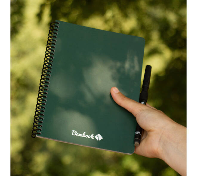 Notitieboek Bambook Original Forest A5 lijn 40 pagina's uitwisbaar