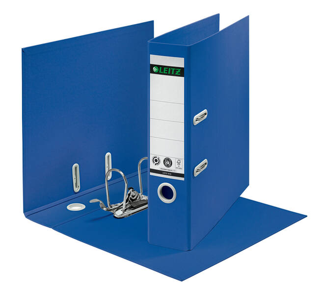Ordner Leitz  Recycle 180° 80mm karton A4 blauw