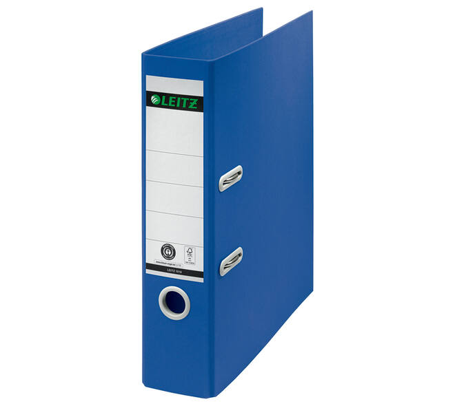 Ordner Leitz  Recycle 180° 80mm karton A4 blauw