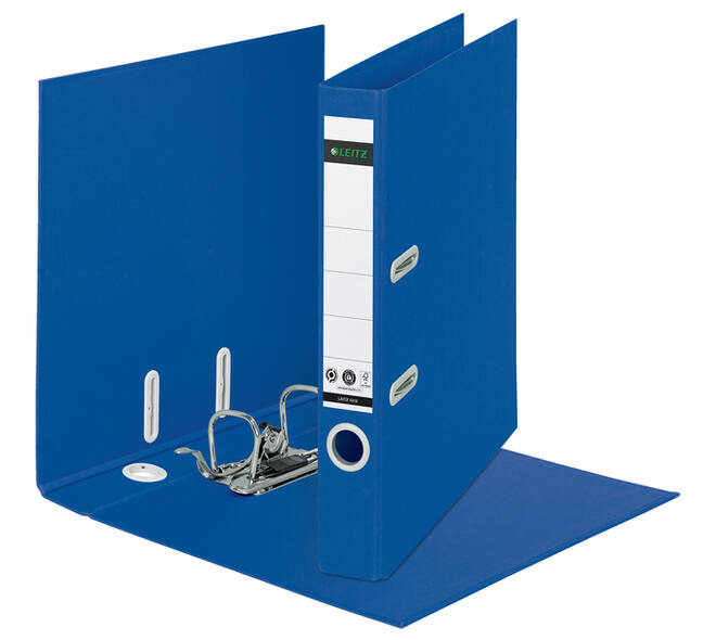 Ordner Leitz Recycle 180° 50mm karton A4 blauw