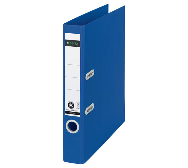Ordner Leitz Recycle 180° 50mm karton A4 blauw