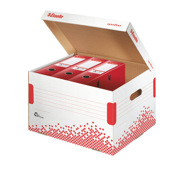 Opberg- en transportdoos Esselte Speedbox 392x301x334mm wit