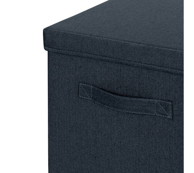 Opbergdoos Leitz gestoffeerd met deksel 330x325x380mm grijs 2 st