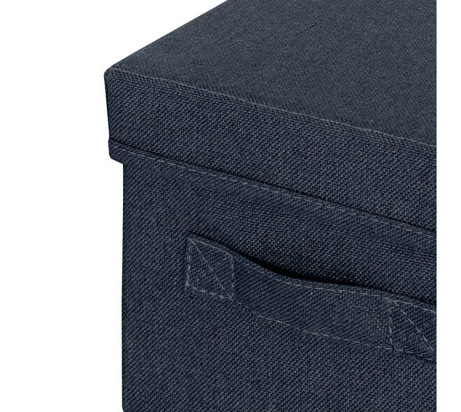 Opbergdoos Leitz gestoffeerd met deksel 190x160x285mm grijs 2 st