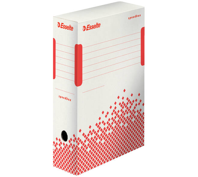 Archiefdoos Esselte Speedbox 100x250x350mm wit