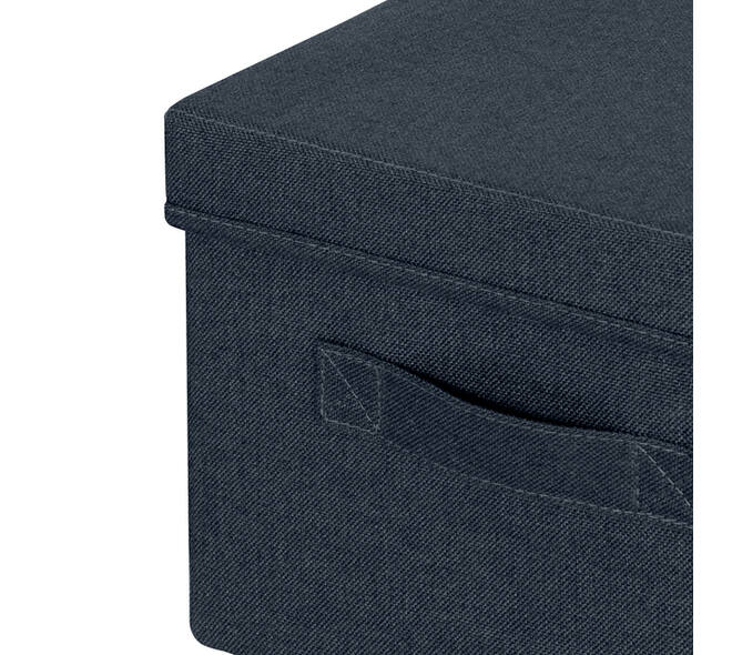 Opbergdoos Leitz gestoffeerd met deksel 285x203x380mm grijs 2 st