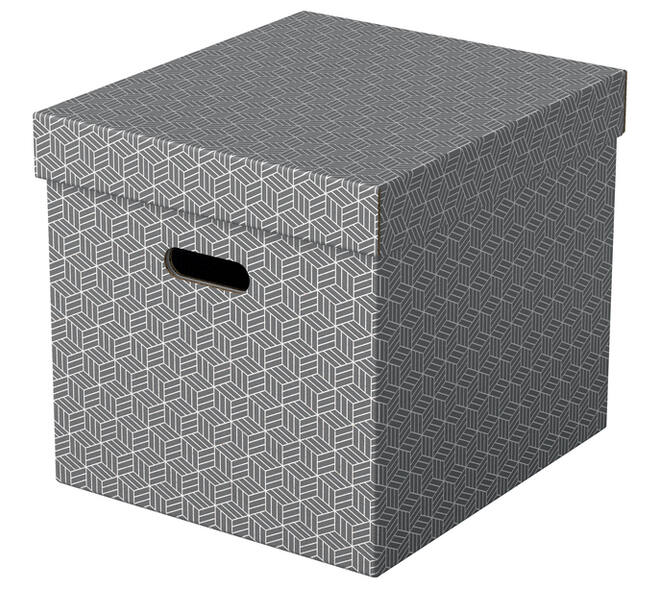 Opbergdoos Esselte home kubus 320x315x365mm grijs 3 stuks