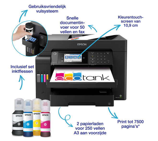Multifunctional Inktjet Epson Ecotank ET-16605