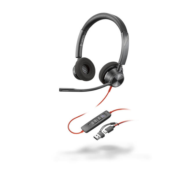 Headset HP POLY Blackwire 3320 Stereo USB-C
