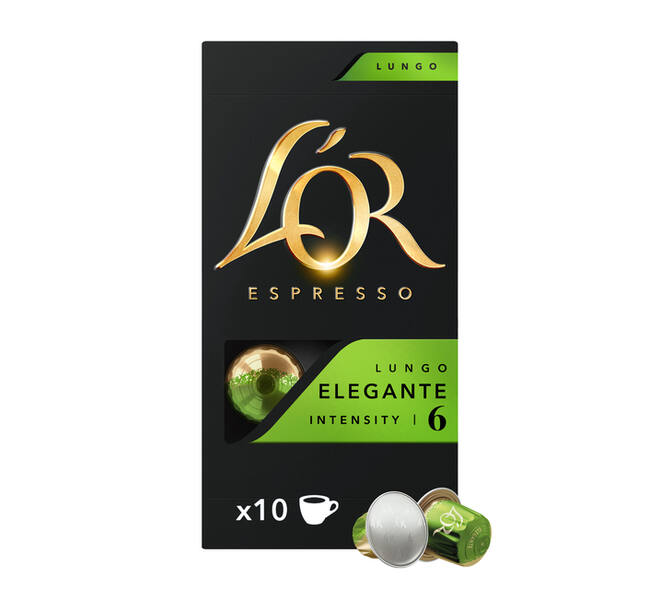 Koffiecups L'Or espresso Lungo Elegante 10 stuks
