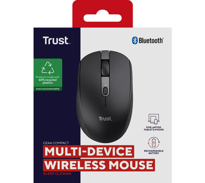 Muis Trust Ozaa compact draadloos