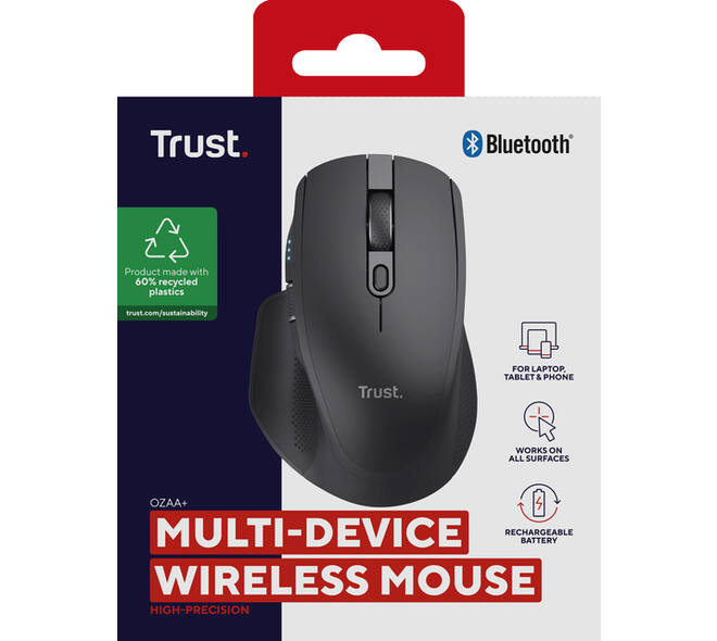 Muis Trust OZAA+ MULTI-CONNECT draadloos