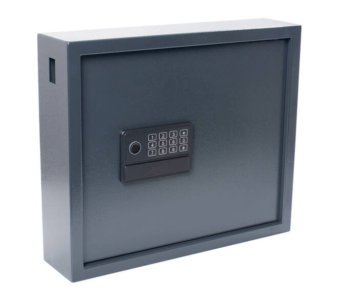 Sleutelkast Pavo High security Magnettag met fingerprintslot 20 haken 350x410x100mm