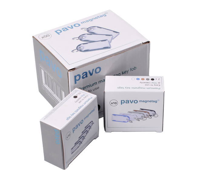 Sleutellabel Pavo Magnettag assorti 10 stuks