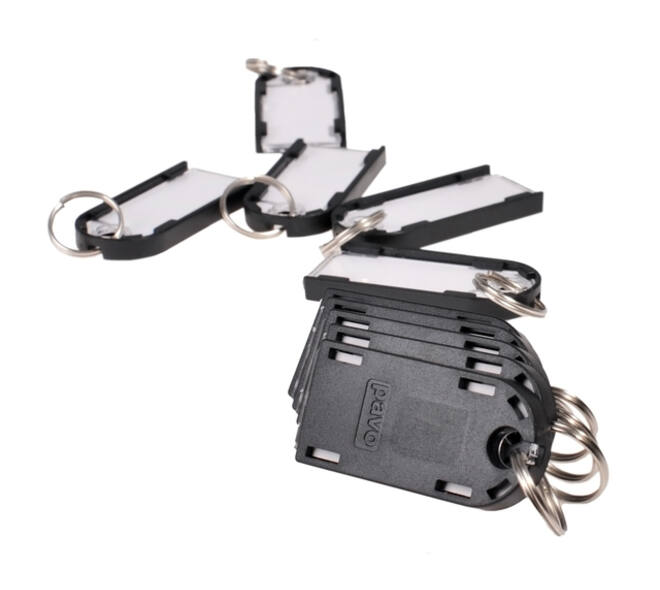 Sleutellabel Pavo Magnettag zwart 10 stuks