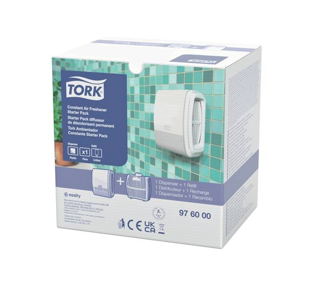 Luchtverfrisserdispenser Tork A3 Elevation constant startpakket wit 976000