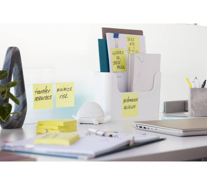 Memoblok 3M Post-it 654-SSCY Super Sticky 76x76mm geel voordeelpak