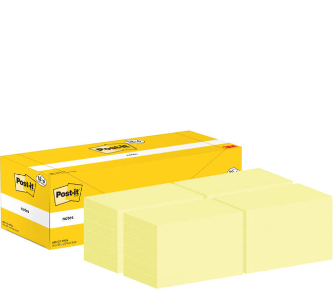 Memoblok 3M Post-it 655-CY 76x127mm geel voordeelpak
