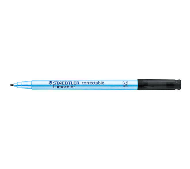 Viltstift Staedtler Lumocolor 305 non permanent correctable M zwart