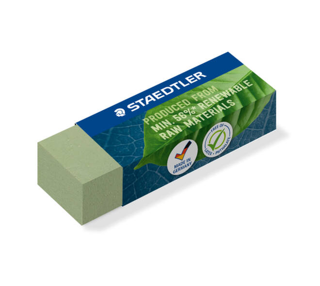 Gum Staedtler Eco 52680 65x23x10mm olijfgroen 20 stuks