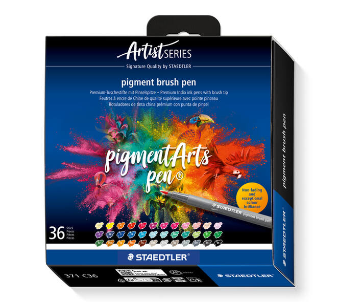 Brushpen Staedtler PigmentArts set à 36 kleuren