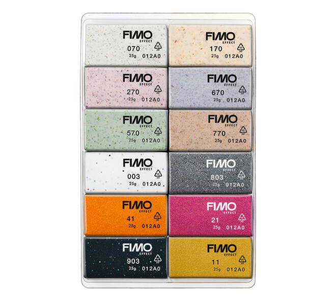 Klei Fimo effect colour pak à 12 Boho kleuren