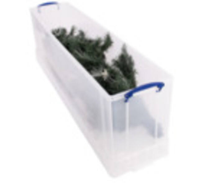 Opbergbox Really Useful 77 liter 1201x270x355mm transparant wit