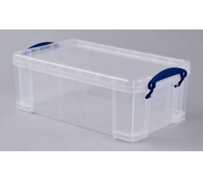 Opbergbox Really Useful 5 liter 340x200x125mm transparant wit