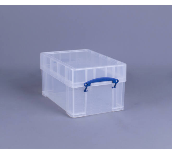 Opbergbox Really Useful 9 liter XL 395x255x205mm transparant wit