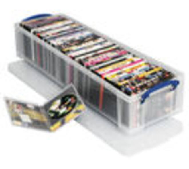 Opbergbox Really Useful 22 liter 800x255x155mm transparant wit