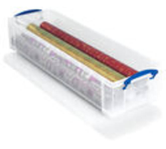 Opbergbox Really Useful 22 liter 800x255x155mm transparant wit