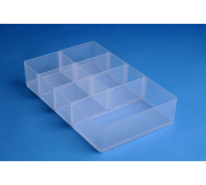Vakkenverdeler Really Useful 9 liter 7 vakken 345x215x70mm transparant