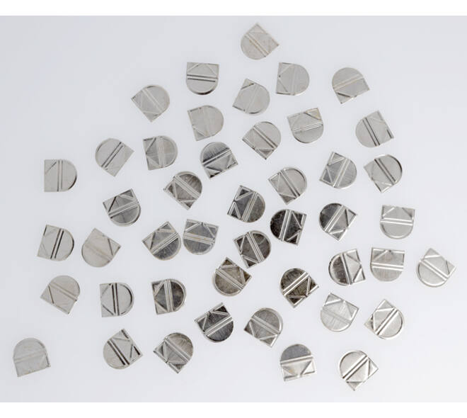 Hoekclips Westcott aluminium zilverkleurig doos à 100 stuks
