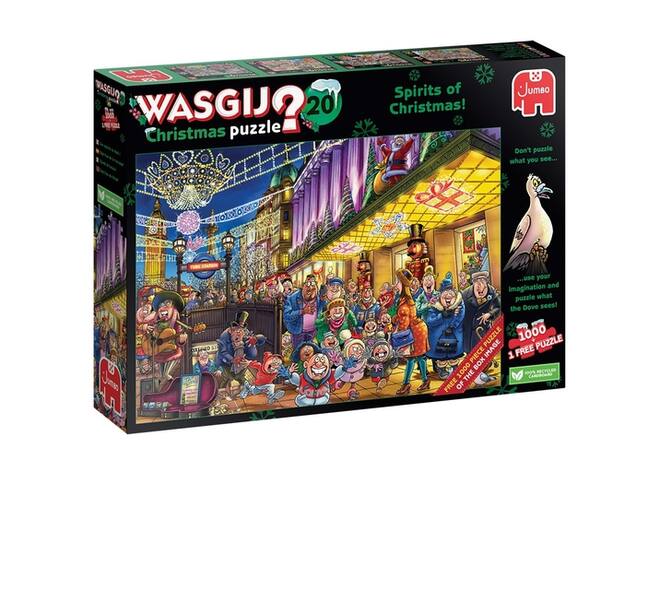 Puzzel Wasgij Christmas 20 - De Geesten van de Kerstmis! 2x1000st (1 puzzle for free)
