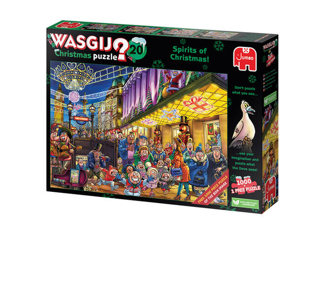 Puzzel Wasgij Christmas 20 - De Geesten van de Kerstmis! 2x1000st (1 puzzle for free)