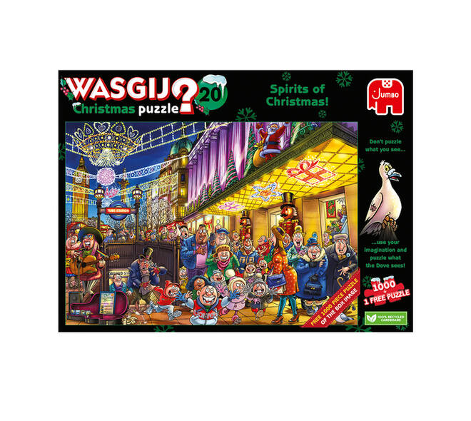 Puzzel Wasgij Christmas 20 - De Geesten van de Kerstmis! 2x1000st (1 puzzle for free)
