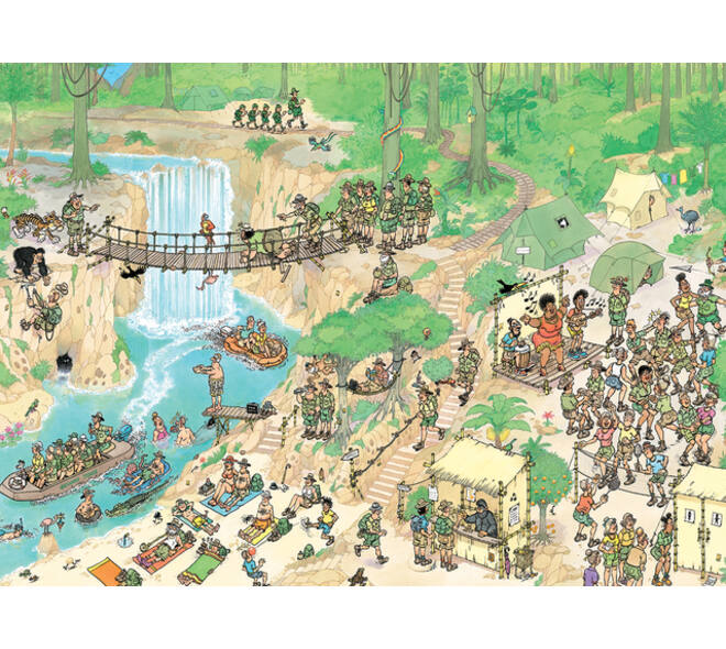 Puzzel Jan van Haasteren Jungletocht 1000 stukjes