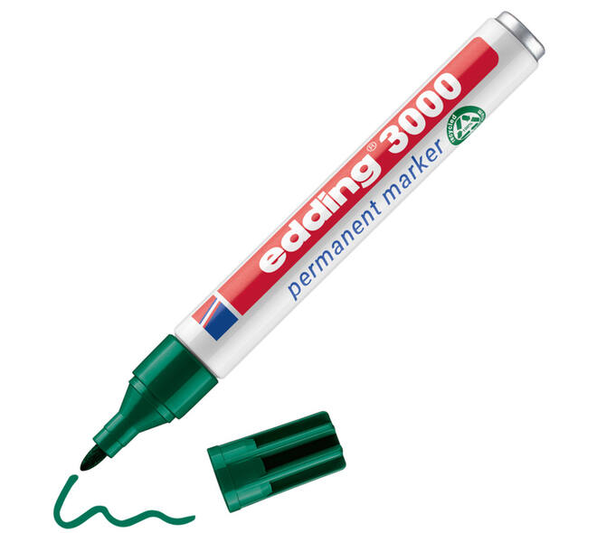 Viltstift edding 3000 creatief rond 1.5-3mm assorti blister à 4 stuks