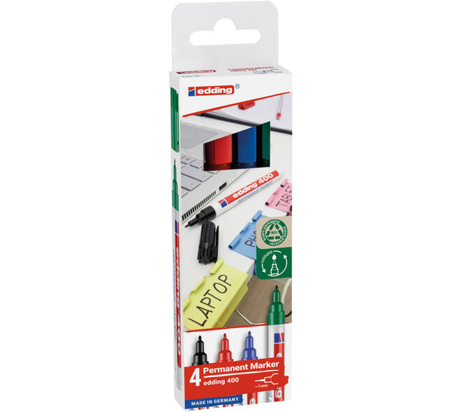 Viltstift edding 400 creatief rond 1mm assorti